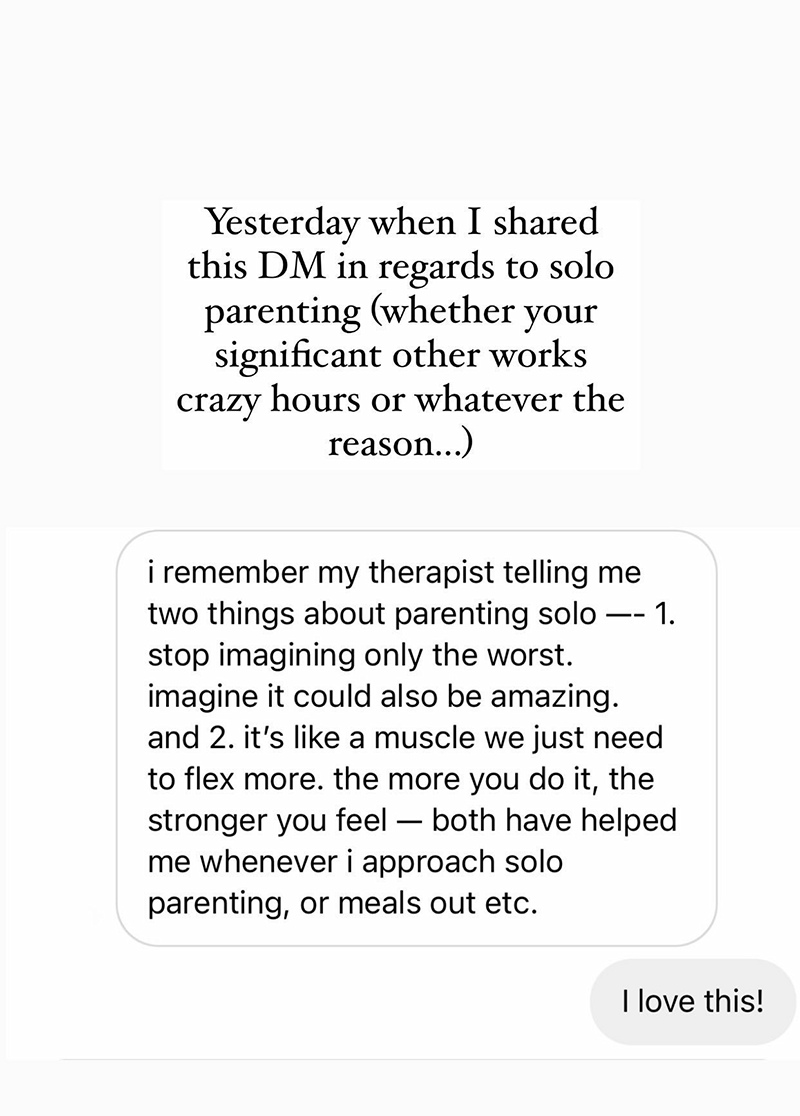 screenshot of Instagram message screenshot of Instagram message