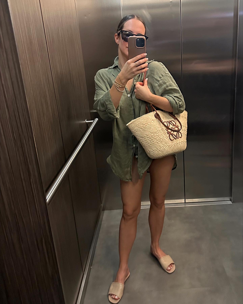 woman in green long sleeves one of the Outfits Worn in Mexico